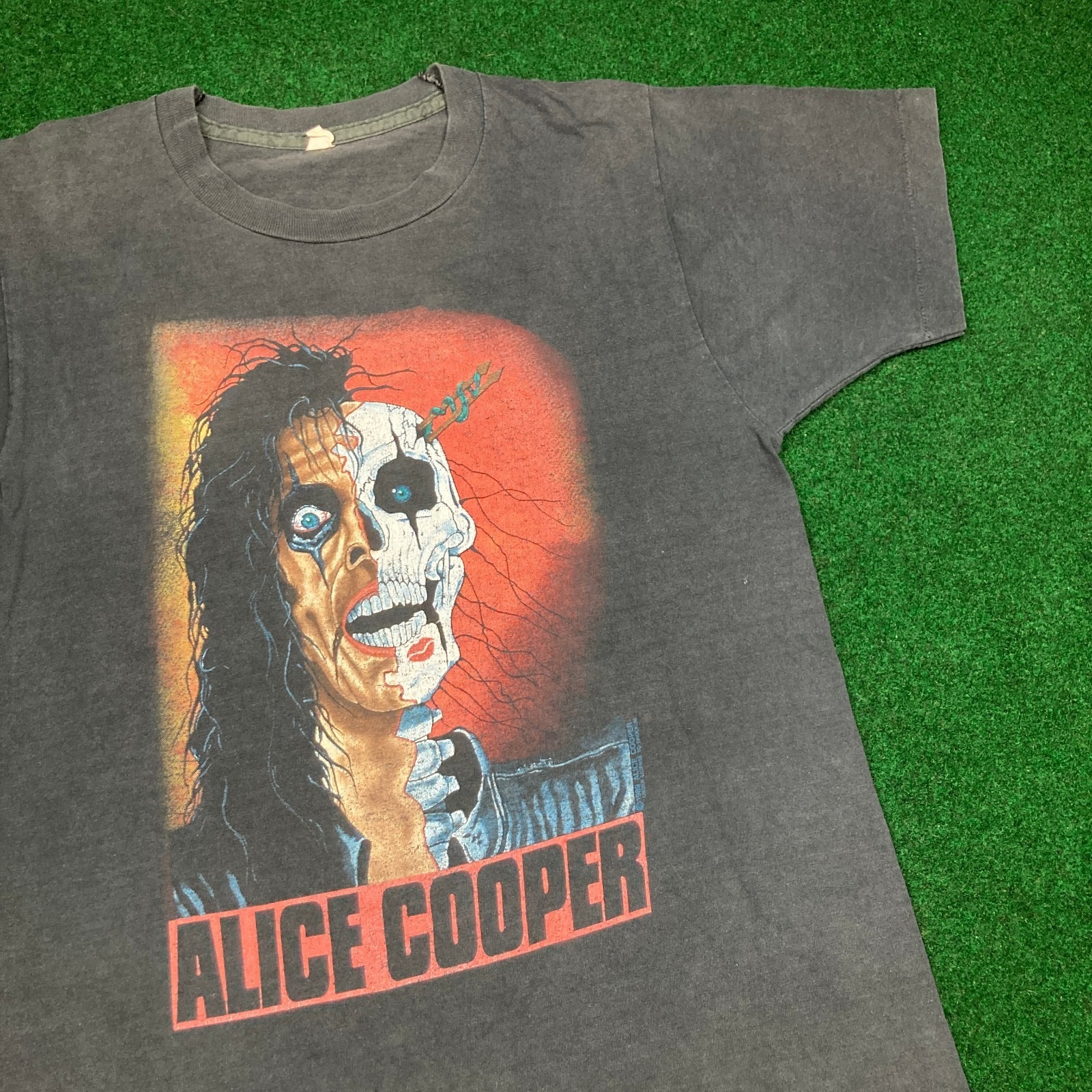 Vintage Alice Cooper Shirt Mens S Black 1989 Trash Single Stitch Rock Music 80s